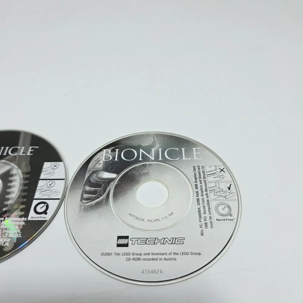 LEGO #4154624 Technic Bionicle PC CD-ROM Computer Game Disc Lot Bionicle 4204559